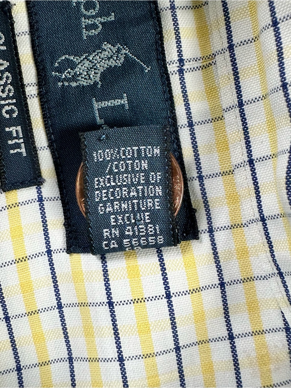 Ralph Lauren Classic Fit Shirt Mens XL 17 32/33 Plaid Multicolor Pony - Picture 11 of 12